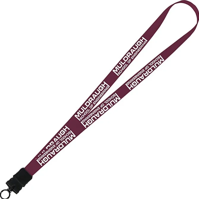 Smooth Nylon Lanyard - 3/4 inches - 32 inches - Snap Buckle Release