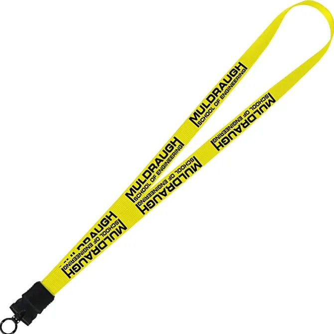 Smooth Nylon Lanyard - 3/4 inches - 32 inches - Snap Buckle Release