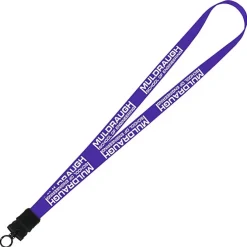 Smooth Nylon Lanyard - 3/4 inches - 32 inches - Snap Buckle Release