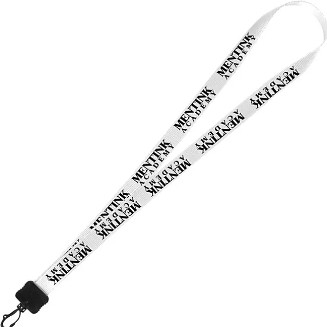 Smooth Nylon Lanyard - 3/4 inches - 36 inches - Plastic Swivel Snap Hook - 24 hr