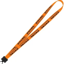 Smooth Nylon Lanyard - 3/4 inches - 32 inches - Plastic O-Ring