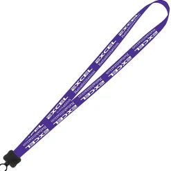 Smooth Nylon Lanyard - 3/4 inches - 32 inches - Plastic O-Ring