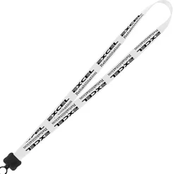 Smooth Nylon Lanyard - 3/4 inches - 32 inches - Plastic O-Ring