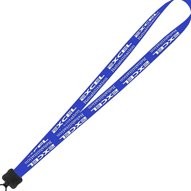 Smooth Nylon Lanyard - 3/4 inches - 34 inches - Plastic O-Ring - 24 hr