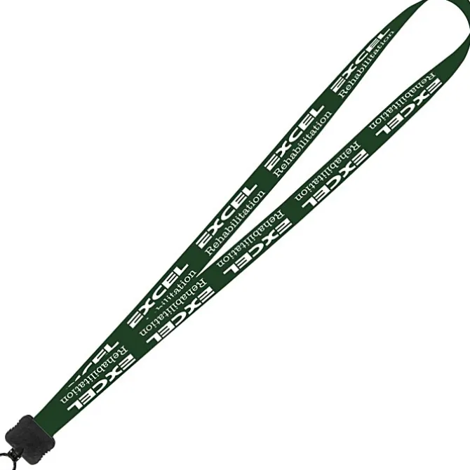 Smooth Nylon Lanyard - 3/4 inches - 34 inches - Plastic O-Ring - 24 hr