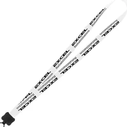 Smooth Nylon Lanyard - 3/4 inches - 34 inches - Plastic O-Ring - 24 hr
