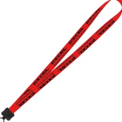 Smooth Nylon Lanyard - 3/4 inches - 34 inches - Plastic O-Ring - 24 hr