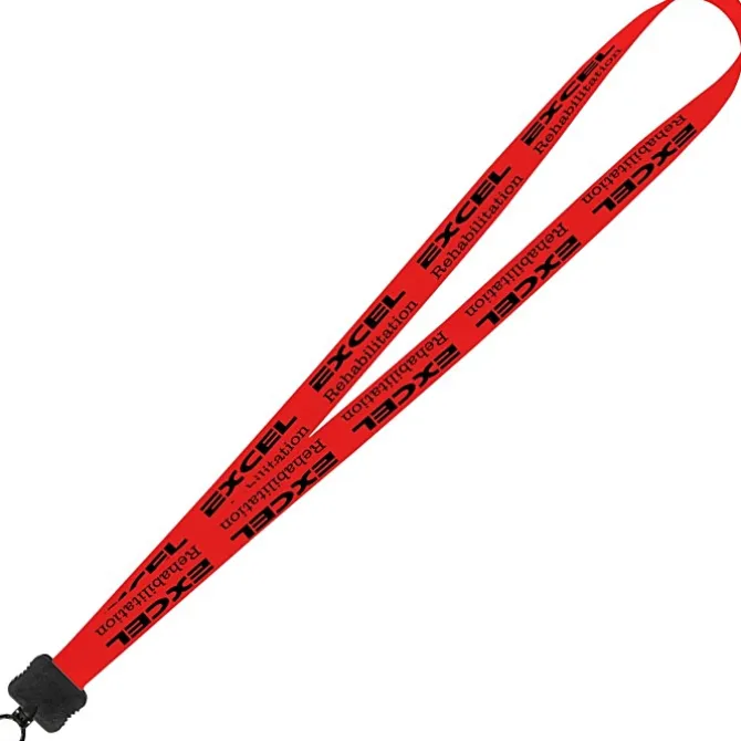 Smooth Nylon Lanyard - 3/4 inches - 34 inches - Plastic O-Ring - 24 hr