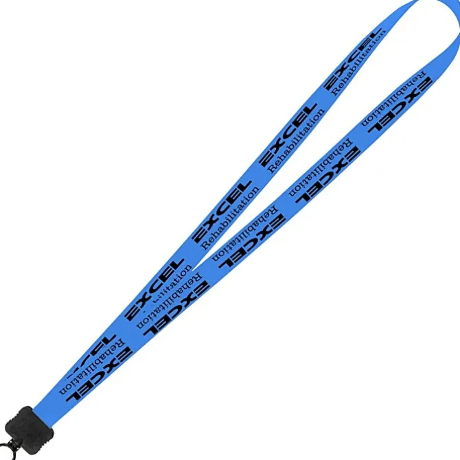 Smooth Nylon Lanyard - 3/4 inches - 34 inches - Plastic O-Ring - 24 hr
