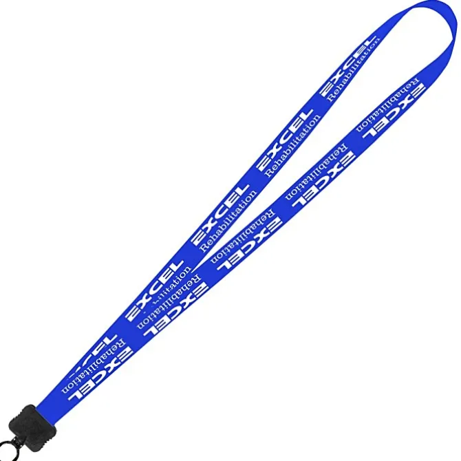 Smooth Nylon Lanyard - 3/4 inches - 36 inches - Plastic O-Ring