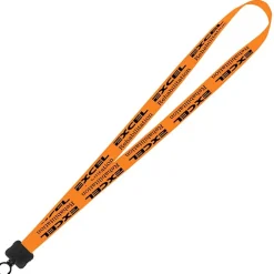 Smooth Nylon Lanyard - 3/4 inches - 36 inches - Plastic O-Ring