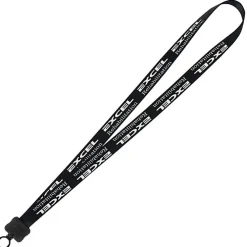 Smooth Nylon Lanyard - 3/4 inches - 36 inches - Plastic O-Ring