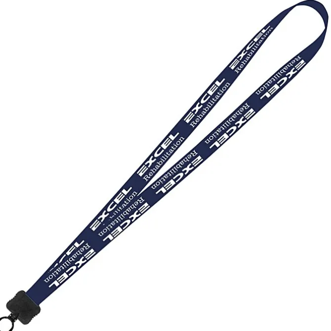 Smooth Nylon Lanyard - 3/4 inches - 36 inches - Plastic O-Ring
