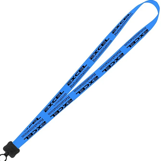 Smooth Nylon Lanyard - 3/4 inches - 36 inches - Plastic O-Ring