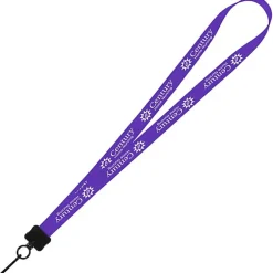 Smooth Nylon Lanyard - 3/4 inches - 34 inches - Metal Swivel Snap Hook