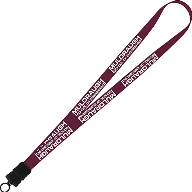 Smooth Nylon Lanyard - 3/4 inches - 34 inches - Snap Buckle Release