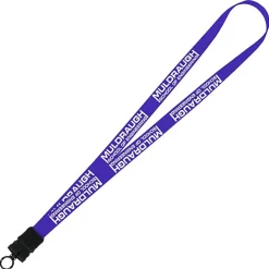 Smooth Nylon Lanyard - 3/4 inches - 34 inches - Snap Buckle Release - 24 hr