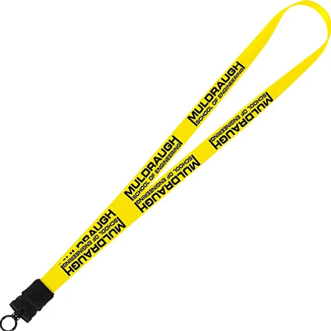 Smooth Nylon Lanyard - 3/4 inches - 34 inches - Snap Buckle Release - 24 hr