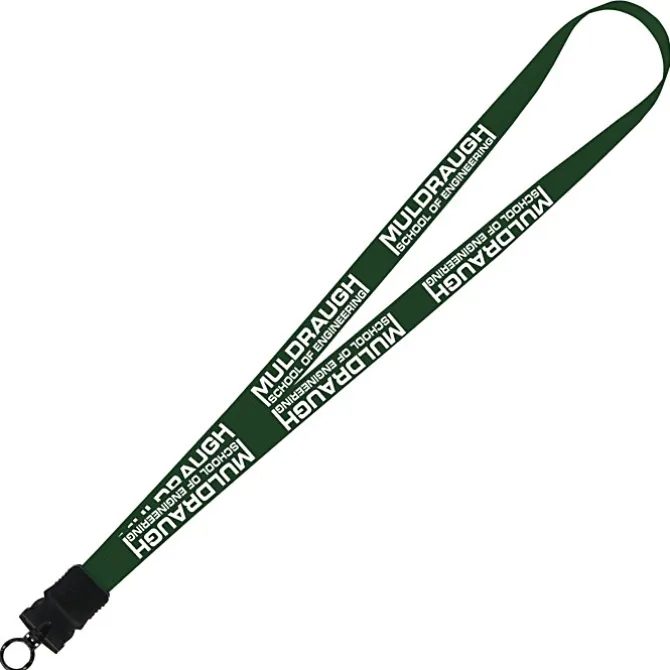Smooth Nylon Lanyard - 3/4 inches - 34 inches - Snap Buckle Release - 24 hr
