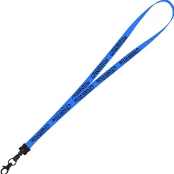 Smooth Nylon Lanyard - 1/2 inch - 36 inches - Metal Lobster Claw
