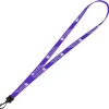 Smooth Nylon Lanyard - 1/2 inch - 32 inches - Plastic Swivel Snap Hook