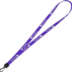 Smooth Nylon Lanyard - 1/2 inch - 32 inches - Plastic Swivel Snap Hook
