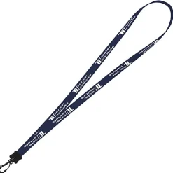 Smooth Nylon Lanyard - 1/2 inch - 32 inches - Plastic Swivel Snap Hook