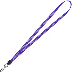 Smooth Nylon Lanyard - 1/2 inch - 36 inches - Metal Swivel Snap Hook