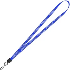 Smooth Nylon Lanyard - 1/2 inch - 34 inches - Metal Swivel Snap Hook