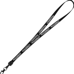 Smooth Nylon Lanyard - 1/2 inch - 34 inches - Metal Lobster Claw
