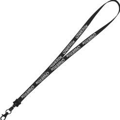 Smooth Nylon Lanyard - 1/2 inch - 32 inches - Metal Lobster Claw