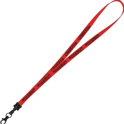 Smooth Nylon Lanyard - 1/2 inch - 32 inches - Metal Lobster Claw