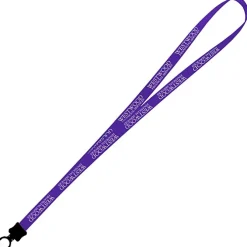 Smooth Nylon Lanyard - 1/2 inch - 32 inches - Plastic O-Ring