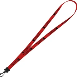 Smooth Nylon Lanyard - 1/2 inch - 34 inches - Plastic Swivel Snap Hook