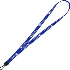 Smooth Nylon Lanyard - 1/2 inch - 34 inches - Plastic Swivel Snap Hook