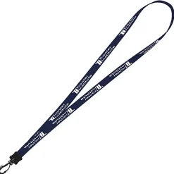Smooth Nylon Lanyard - 1/2 inch - 34 inches - Plastic Swivel Snap Hook