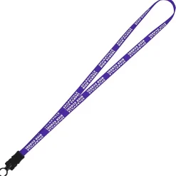 Smooth Nylon Lanyard - 1/2 inch - 34 inches - Snap Buckle Release