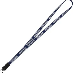 Smooth Nylon Lanyard - 1/2 inch - 34 inches - Snap Buckle Release