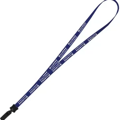 Smooth Nylon Lanyard - 1/2 inch - 36 inches - Plastic Bulldog Clip
