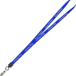 Smooth Nylon Lanyard - 1/2 inch - 36 inches - Snap with Metal Bulldog Clip