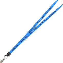 Smooth Nylon Lanyard - 1/2 inch - 36 inches - Snap with Metal Bulldog Clip