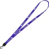 Smooth Nylon Lanyard - 1/2 inch - 34 inches - Plastic Swivel Snap Hook - 24 hr