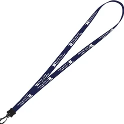 Smooth Nylon Lanyard - 1/2 inch - 34 inches - Plastic Swivel Snap Hook - 24 hr