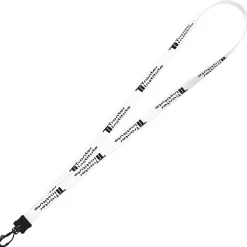 Smooth Nylon Lanyard - 1/2 inch - 34 inches - Plastic Swivel Snap Hook - 24 hr