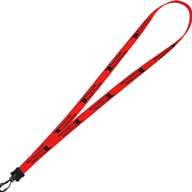 Smooth Nylon Lanyard - 1/2 inch - 34 inches - Plastic Swivel Snap Hook - 24 hr