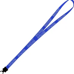Smooth Nylon Lanyard - 1/2 inch - 34 inches - Plastic O-Ring