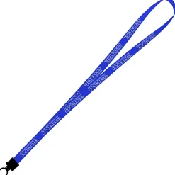 Smooth Nylon Lanyard - 1/2 inch - 36 inches - Plastic O-Ring