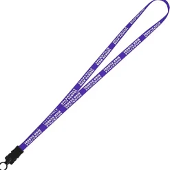 Smooth Nylon Lanyard - 1/2 inch - 36 inches - Snap Buckle Release