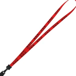 Smooth Nylon Lanyard - 1/2 inch - 32 inches - Large Metal Bulldog Clip - 24 hr
