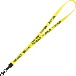 Smooth Nylon Lanyard - 1/2 inch - 32 inches - Metal Lobster Claw - 24 hr